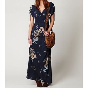 Free people “stardust” maxi with side zipper